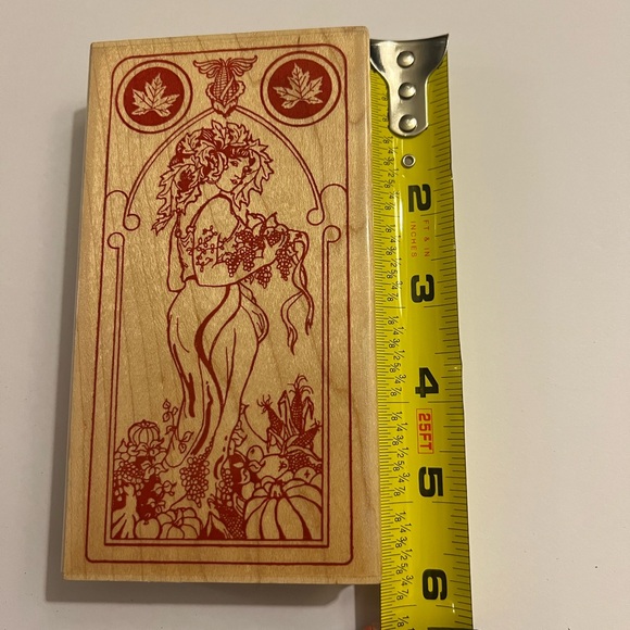 Vintage Never Used! SPIRIT of AUTUMN Stamp Oasis goddess Fairy Faerie Women Icon - Picture 5 of 6